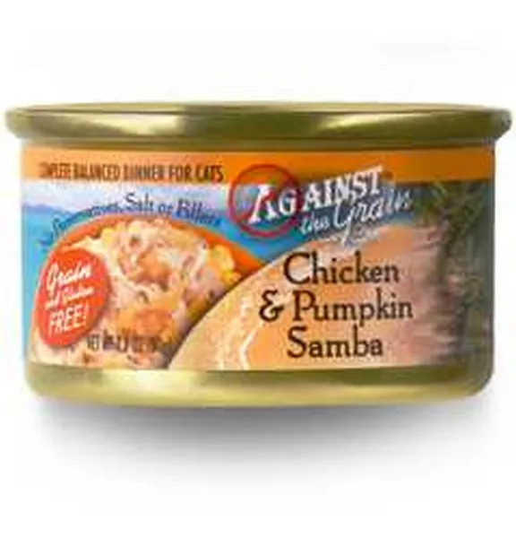 24/2.8 oz. Against The Grain Chicken & Pumpkin Samba Dinner For Cats - Health/First Aid
